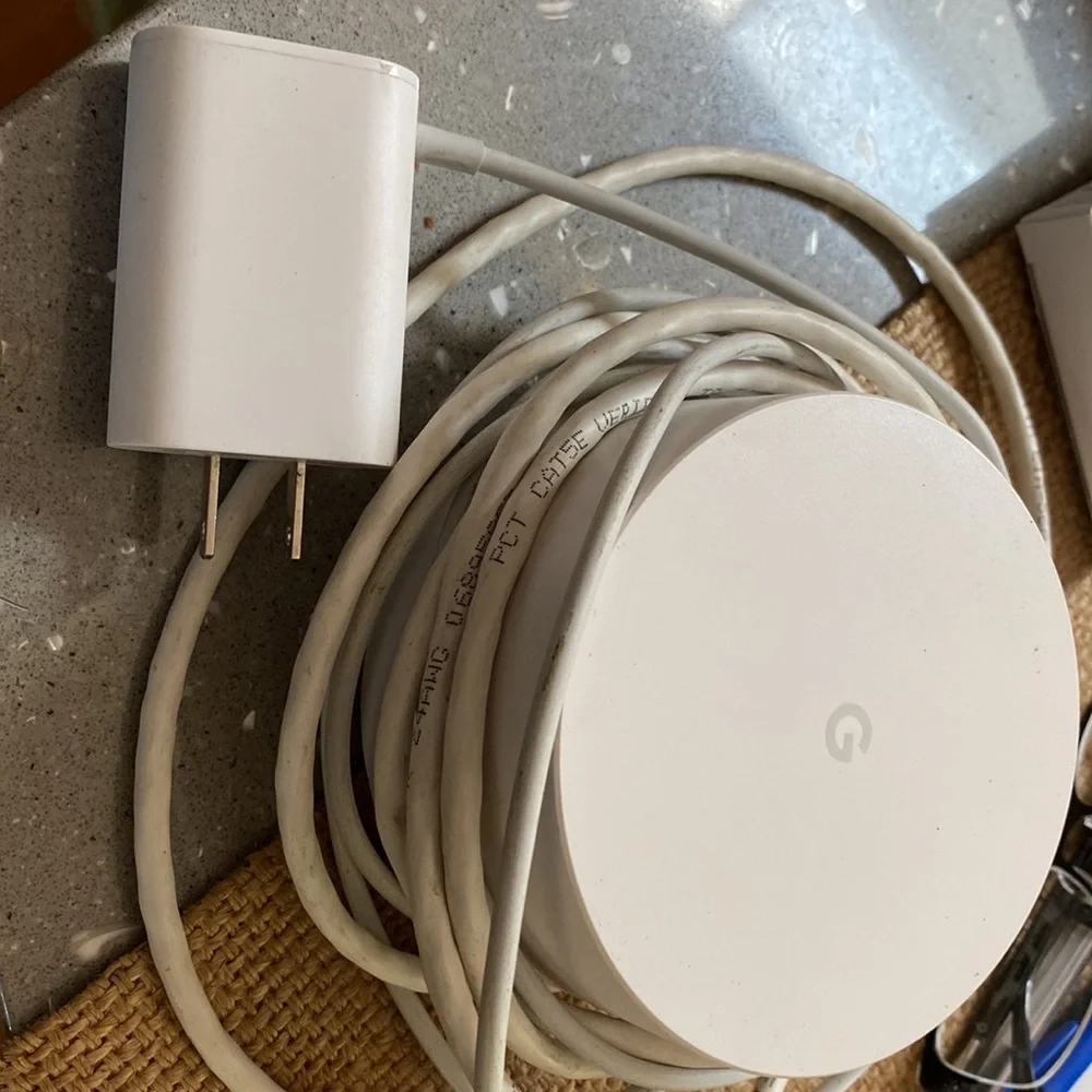 Google Alexa speaker plus cables